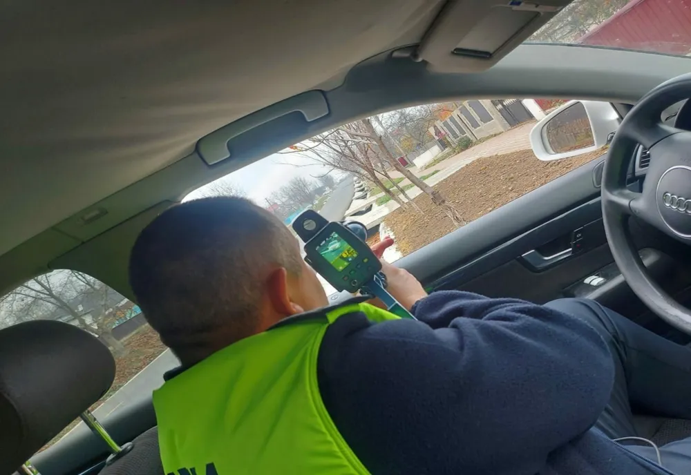 Un bărbat din Dolj, la volan fără permis şi luat de radar cu 107 km/oră