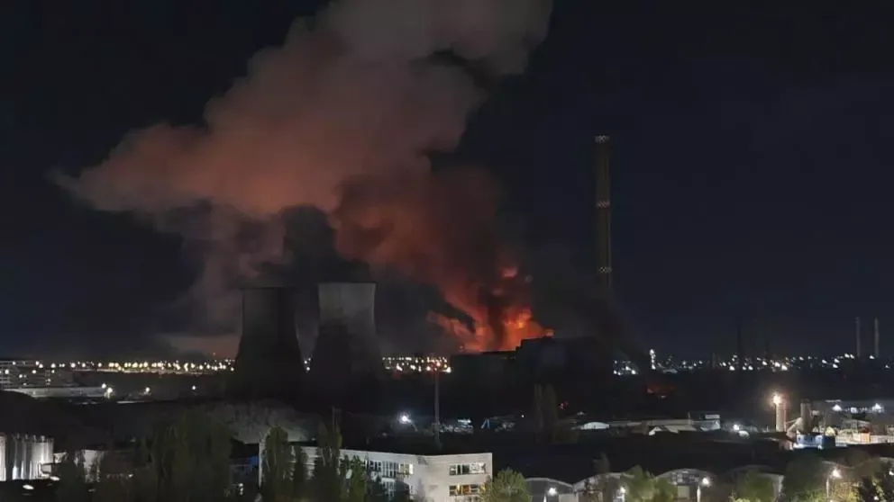 Incendiu stins CET Vest