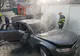 Mașina unui craiovean a luat foc în parcare